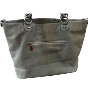 Kattee Women's Gray‎ Leather Tote Shoulder Bag Casual Satchel Handbag